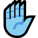 claw hand (light sky blue)